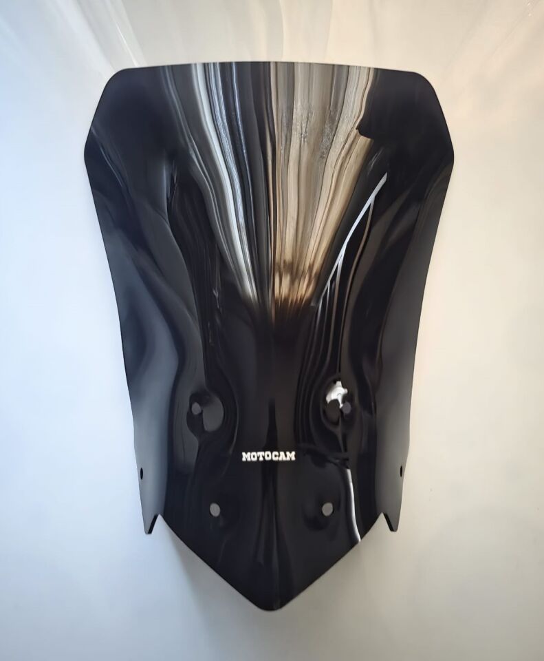 MOTOCAM Mondial Rx1 İ Evo Ön Cam 2018-2020 Model 50cm Siyah Renkli 4mm