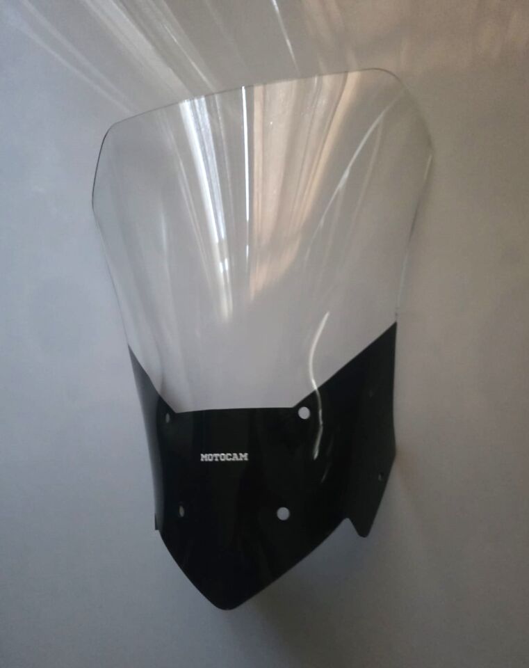 MOTOCAM Mondial Rx1 İ Evo Ön Cam 2018-2020 Model 50cm Şeffaf Renkli 4mm