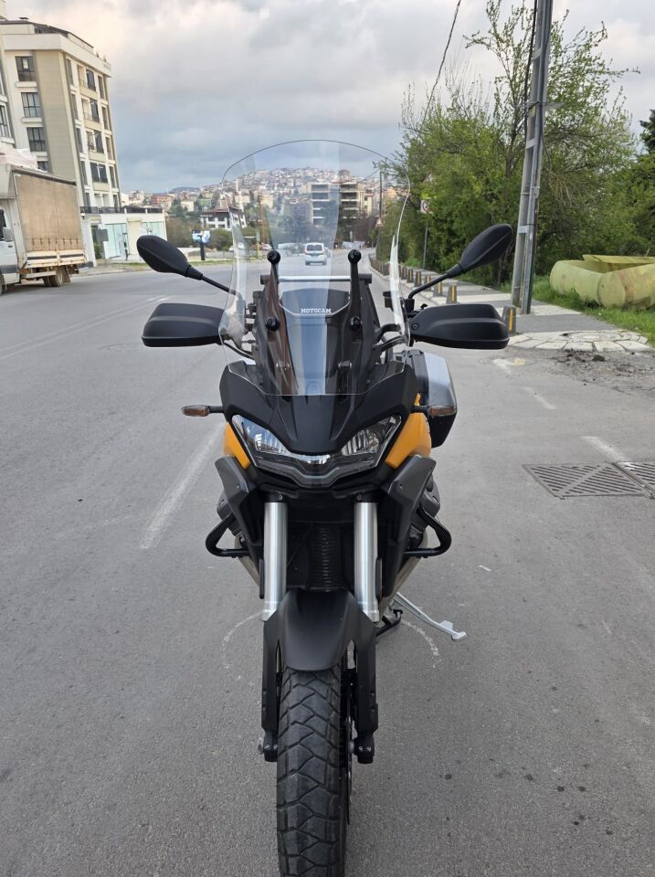 MOTOCAM Moto Guzzi Stelvio Ön Cam 2024-2026 Model 55cm Şeffaf Renkli 4mm