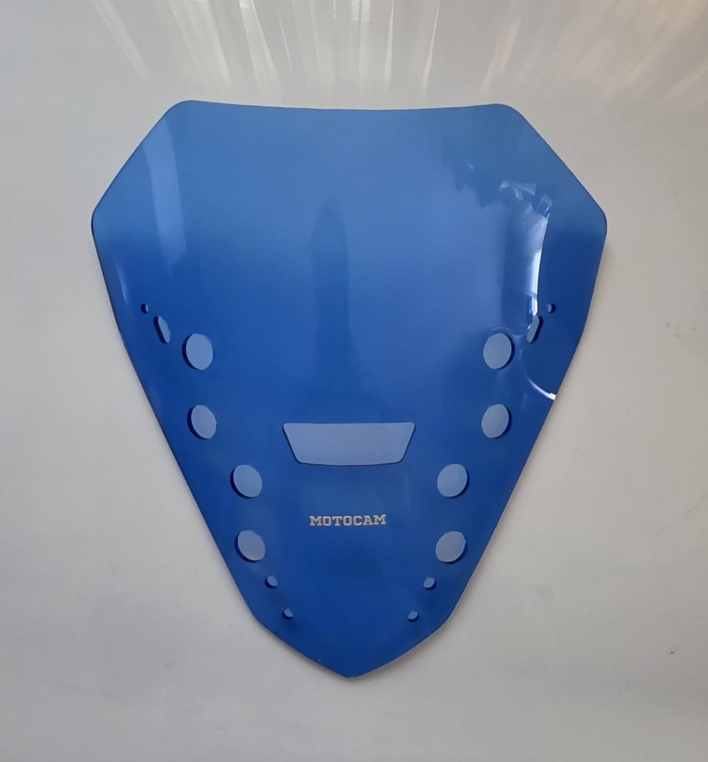 MOTOCAM Yamaha Xmax Ön Cam 2023-2026 Model 36cm Mavi Renkli 4mm SPORTİF