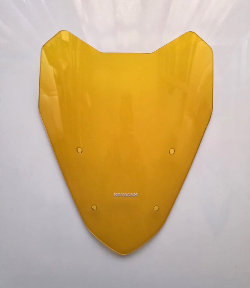 MOTOCAM Altai F1 Max Ön Cam 2021-2026 Model 40cm Sarı Renkli 4mm