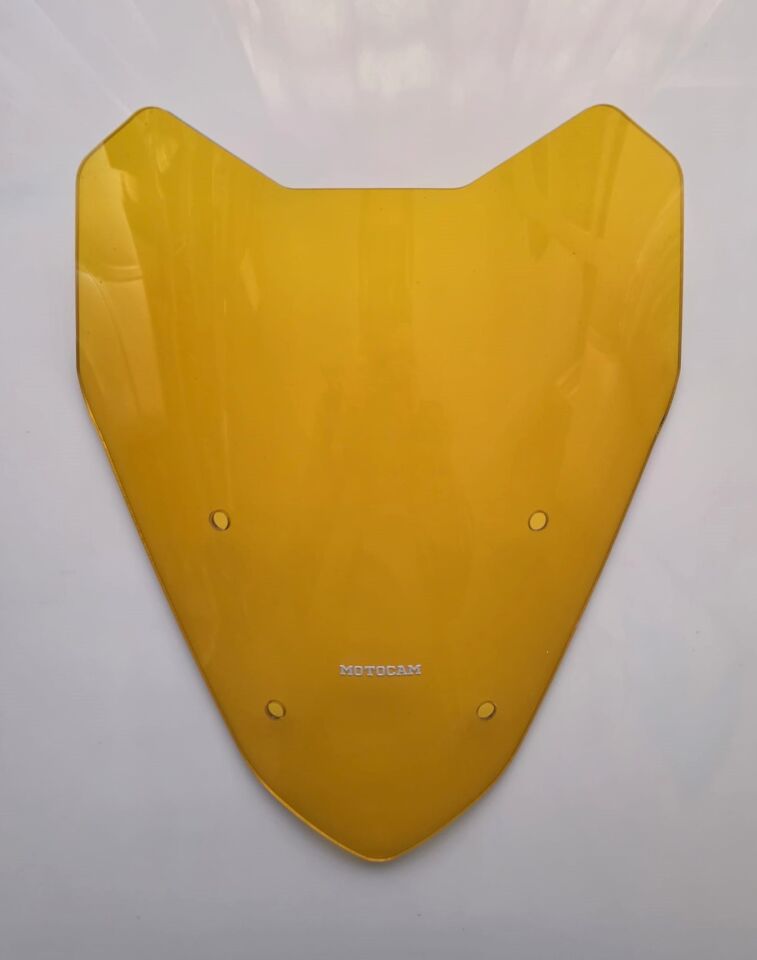MOTOCAM Altai F1 Max Ön Cam 2021-2026 Model 40cm Sarı Renkli 4mm