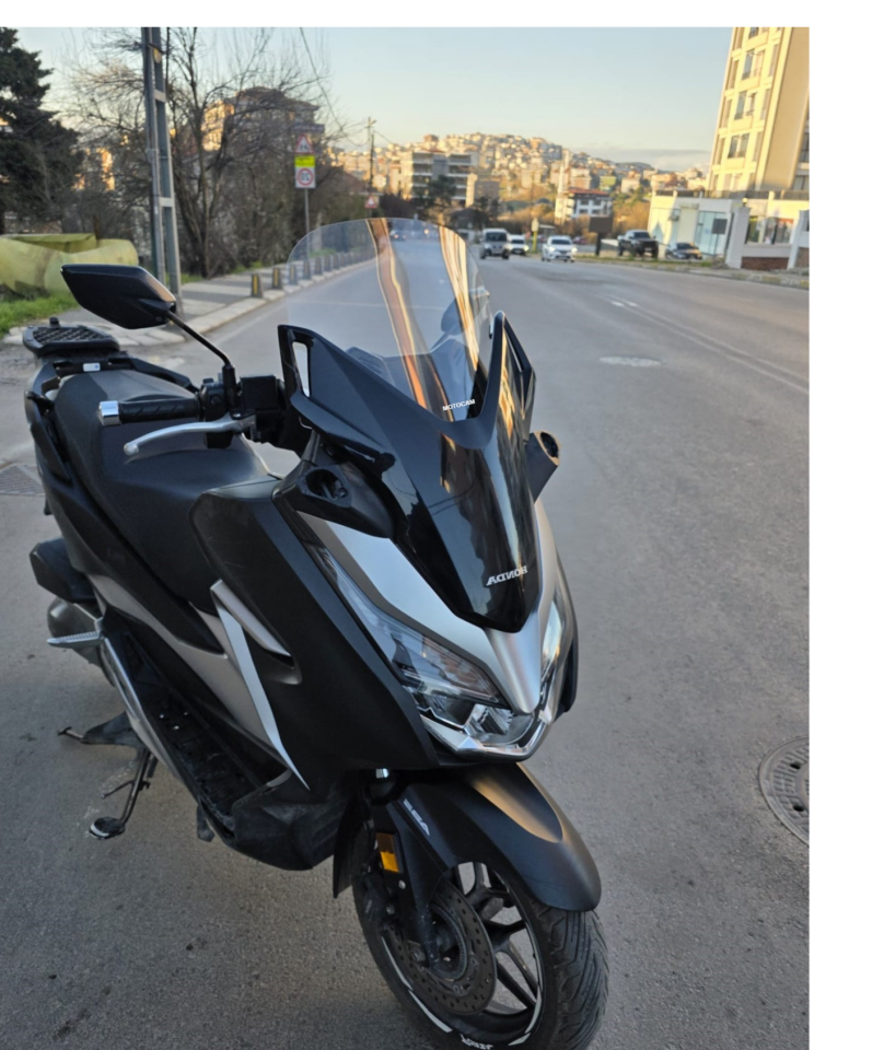 MOTOCAM Honda Forza 250 Ön Cam 2018-2020 Model 47cm Şeffaf Renkli 4mm