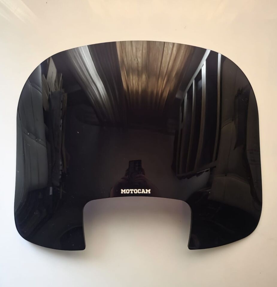 MOTOCAM SFM Mayro 50 Ön Cam 2023-2026 Model 34cm Siyah Renkli 4mm APARATSIZ