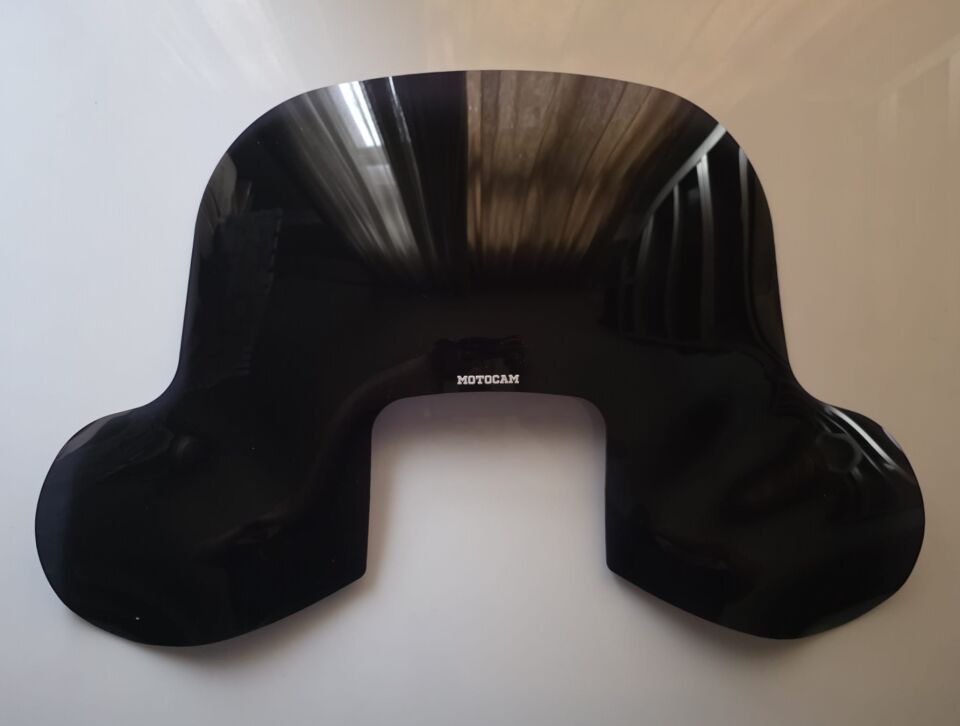 MOTOCAM SFM Mayro 50 Ön Cam 2023-2026 Model 42cm Siyah Renkli 4mm Elcikli APARATSIZ