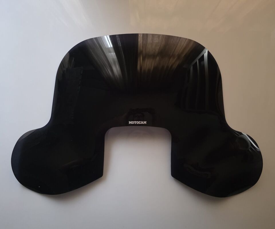 MOTOCAM SFM Mayro 50 Ön Cam 2023-2026 Model 42cm Siyah Renkli 4mm Elcikli APARATSIZ