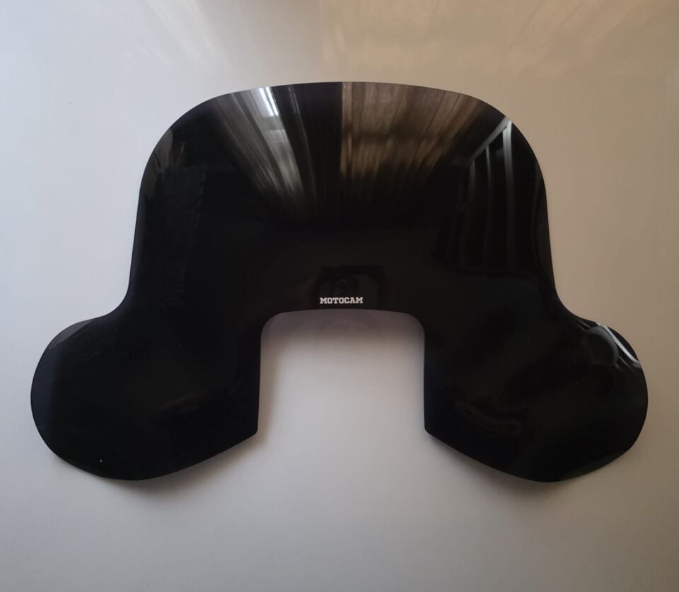 MOTOCAM SFM Mayro 50 Ön Cam 2023-2026 Model 42cm Siyah Renkli 4mm Elcikli APARATSIZ