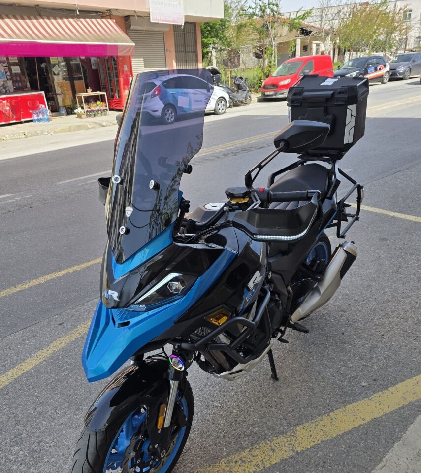 MOTOCAM RKN 530 ADV Ön Cam 2021-2026 Model 55cm Siyah Renkli 4mm