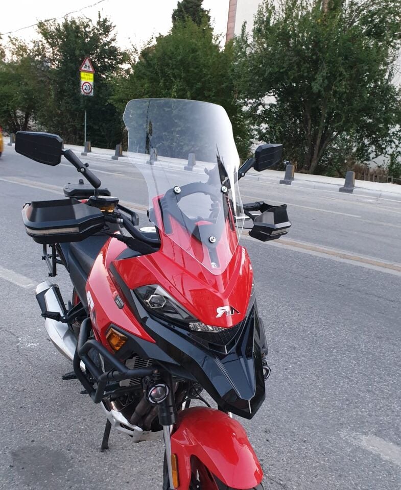 MOTOCAM RKN 530 ADV Ön Cam 2021-2026 Model 55cm Şeffaf Renkli 4mm