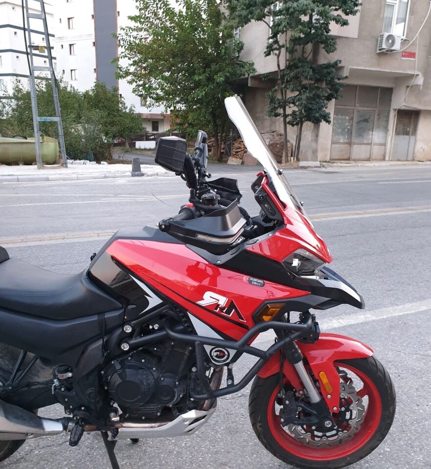 MOTOCAM RKN 530 ADV Ön Cam 2021-2026 Model 55cm Şeffaf Renkli 4mm