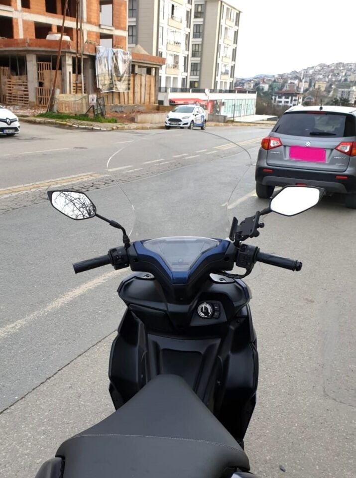 MOTOCAM RKS Arome 125 Ön Cam 2023-2026 Model 54cm Şeffaf Renkli Sportif Model