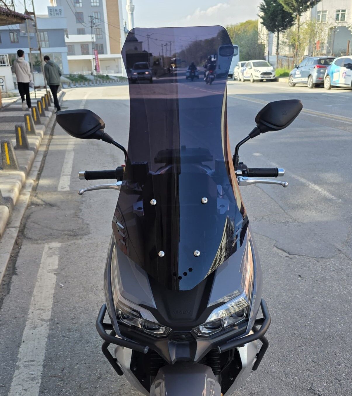 MOTOCAM RKS Freccia Ön Cam 2022-2026 Model 75cm Siyah Renkli 4mm UZUN