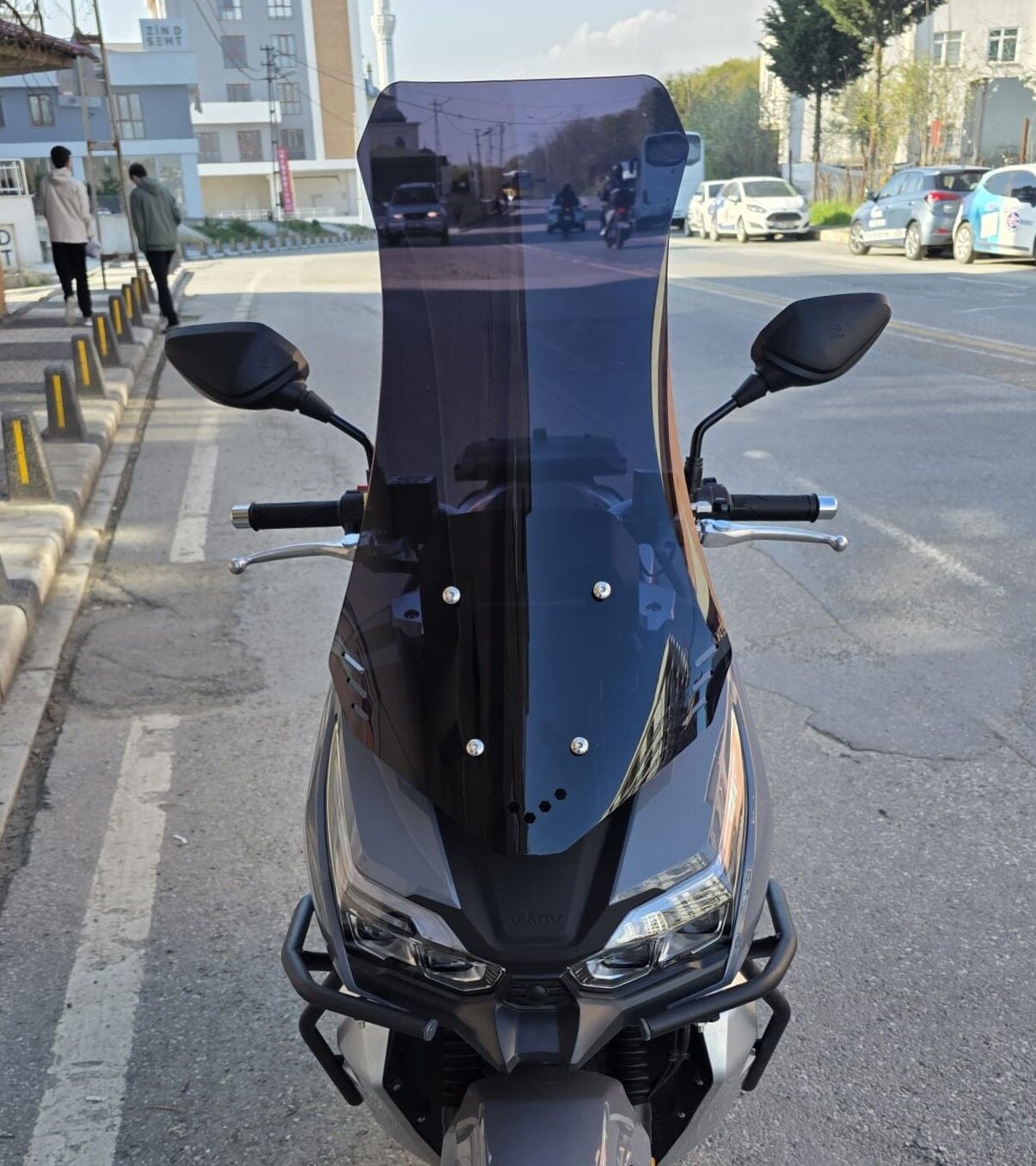 MOTOCAM RKS Freccia Ön Cam 2022-2026 Model 75cm Siyah Renkli 4mm UZUN