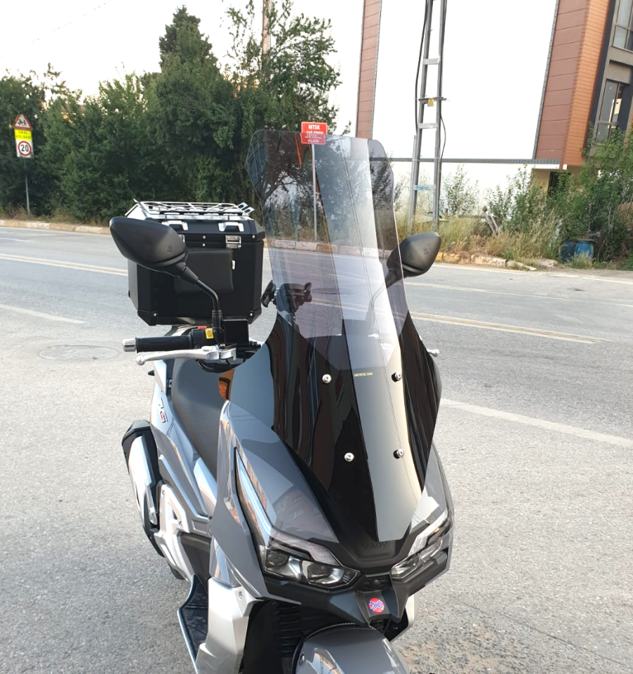 MOTOCAM RKS Freccia Ön Cam 2022-2026 Model 78cm Füme Renkli 4mm UZUN