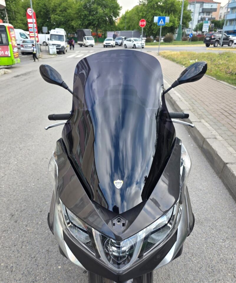 MOTOCAM Piaggio X10 350 Ön Cam 2011-2017 Model 73cm Siyah Renkli 4mm