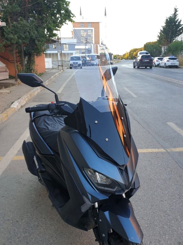 MOTOCAM RKS Grace 202 Ön Cam 2022-2026 Model 78cm Şeffaf Renkli 4mm UZUN