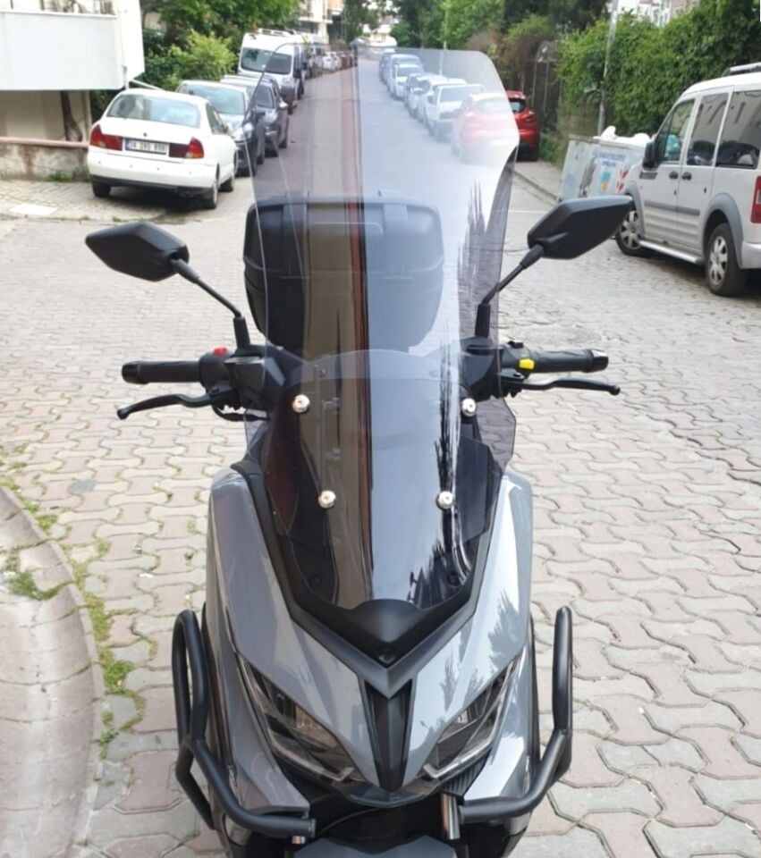 MOTOCAM RKS Grace PRO Ön Cam 2023-2026 Model 65cm Füme Renkli 4mm UZUN