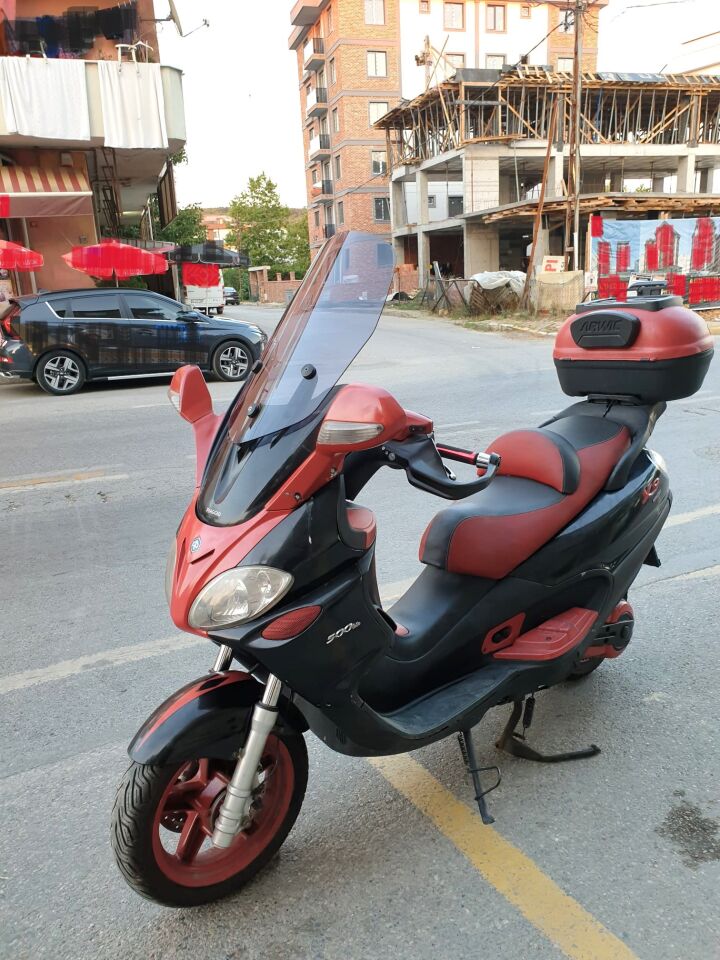 MOTOCAM Piaggio X9 500 Ön Cam 2004-2006 Model 49cm Füme Renkli 4mm