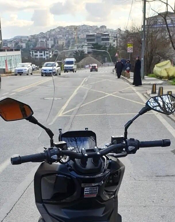 MOTOCAM RKS Lince 125 Ön Cam 2021-2026 Model 75cm Şeffaf Renkli 4mm UZUN