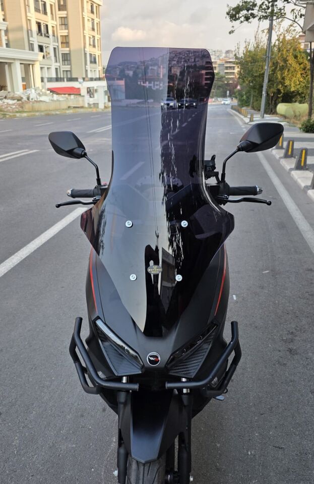 MOTOCAM RKS Lince 125 Ön Cam 2021-2026 Model 78cm Siyah Renkli 4mm UZUN