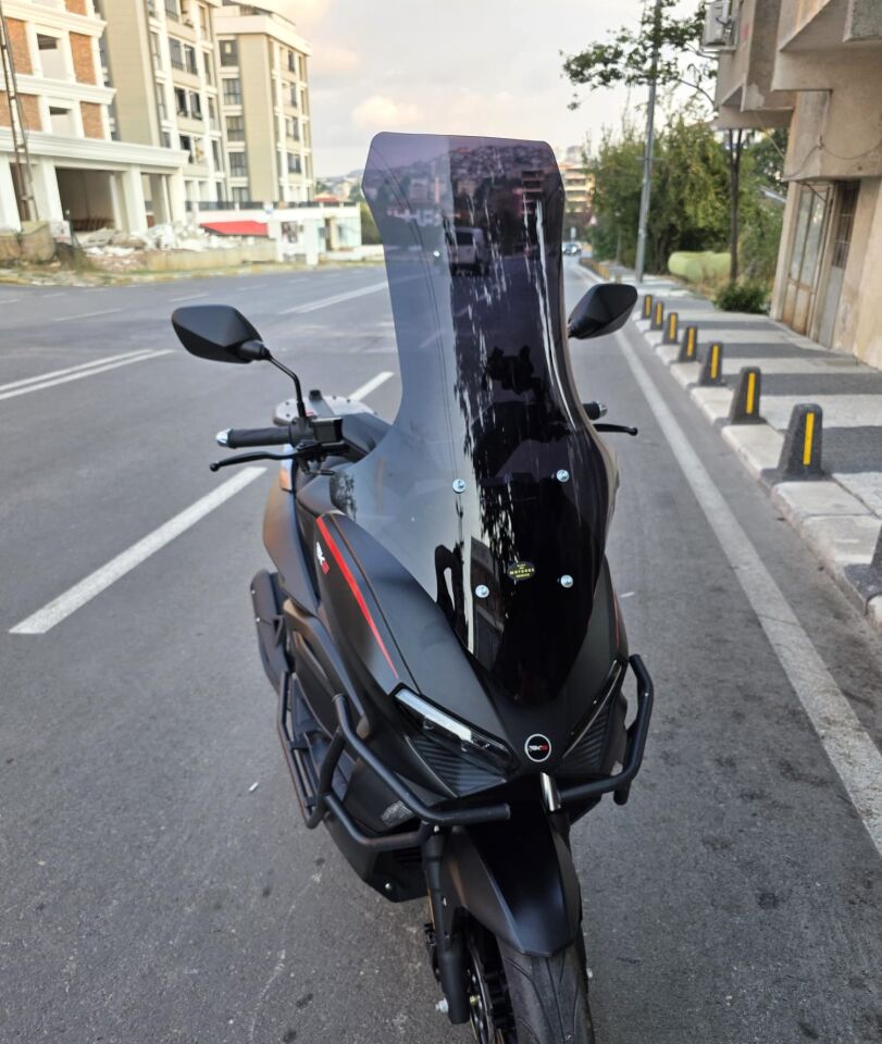 MOTOCAM RKS Lince 125 Ön Cam 2021-2026 Model 78cm Siyah Renkli 4mm UZUN