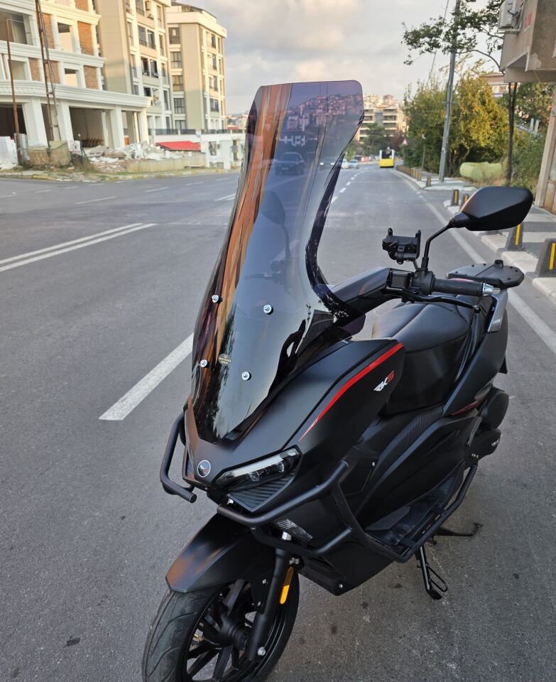 MOTOCAM RKS Lince 125 Ön Cam 2021-2026 Model 78cm Siyah Renkli 4mm UZUN