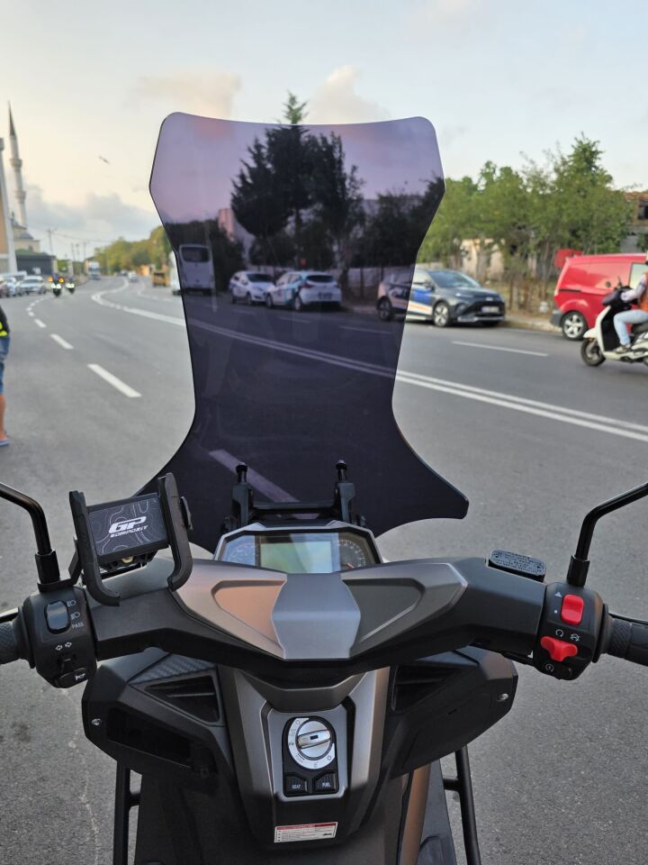 MOTOCAM RKS Lince 125 Ön Cam 2021-2026 Model 78cm Siyah Renkli 4mm UZUN