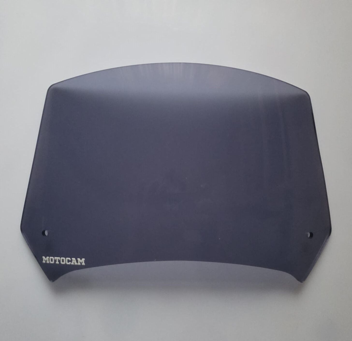 MOTOCAM Rüzgar Saptırıcı Deflektör Camı 1 Delikli 35x18cm Füme Renkli   (APARATSIZDIR)
