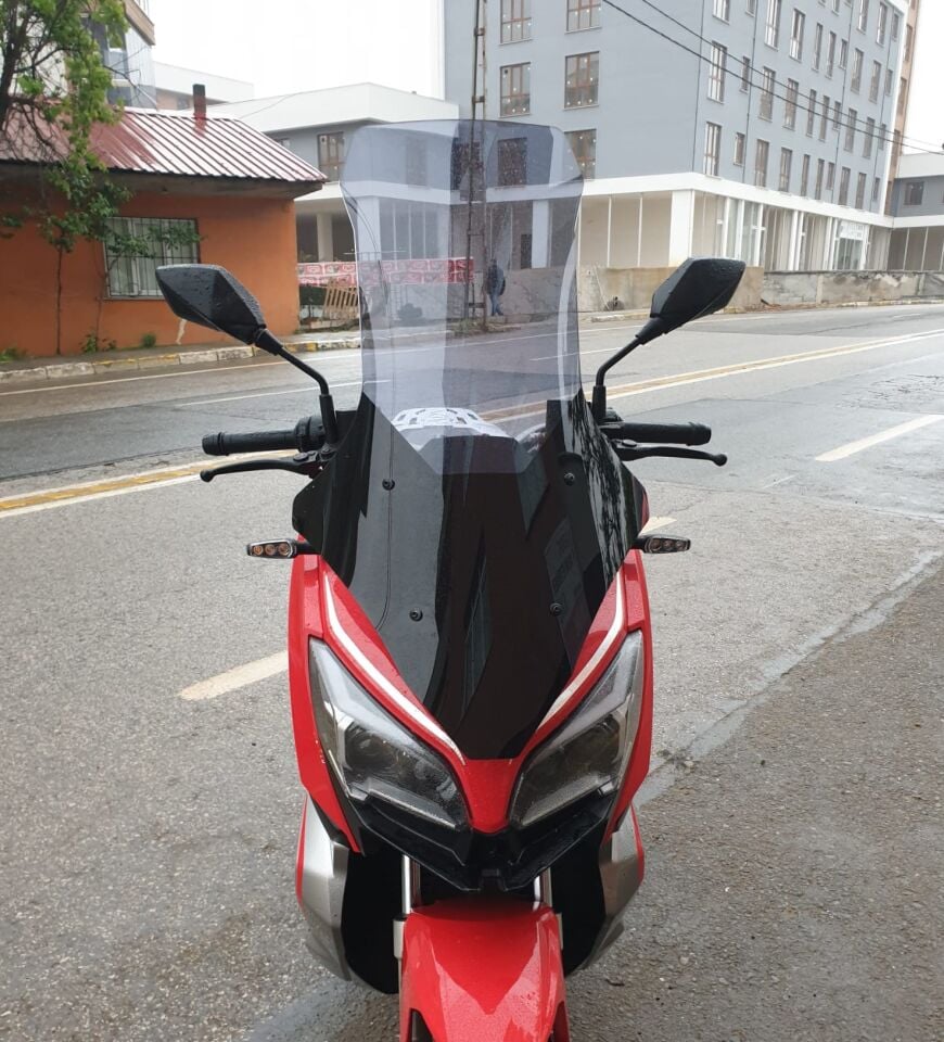 MOTOCAM QJ ATR 125 Ön Cam 2023-2026 Model 78cm Füme Renkli 4mm UZUN