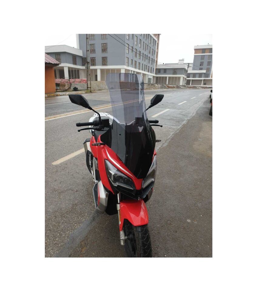 MOTOCAM QJ ATR 125 Ön Cam 2023-2026 Model 78cm Füme Renkli 4mm UZUN