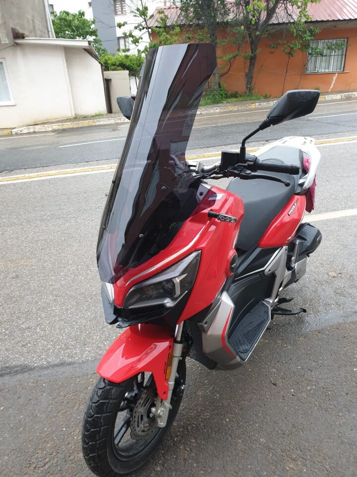 MOTOCAM QJ ATR 125 Ön Cam 2023-2026 Model 78cm Siyah Renkli 4mm UZUN