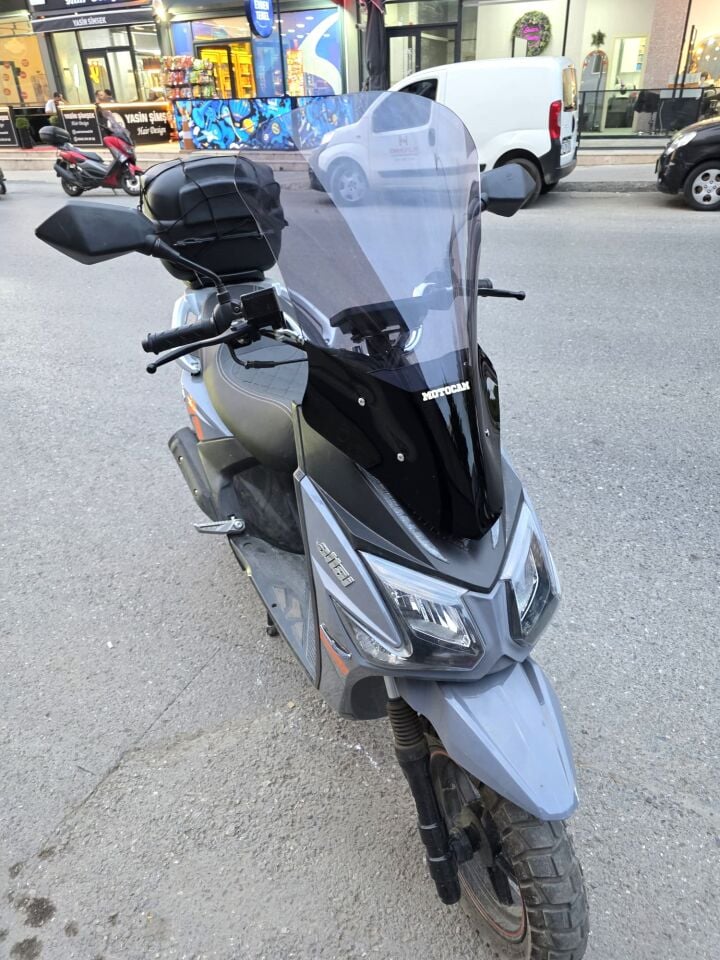 MOTOCAM Altai F2 Max Ön Cam 2024-2026 Model 63cm Füme Renkli 4mm