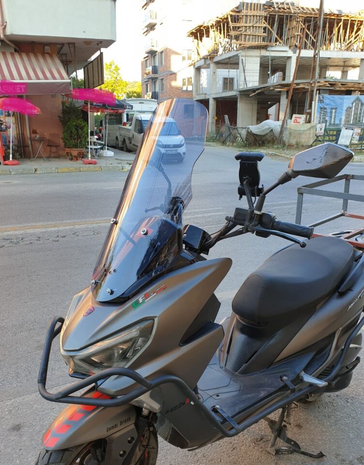 MOTOCAM RKS Newlight 125 Ön Cam 2021-2022 Model 65cm Füme Renkli 4mm PRO MODELE UYMAZ