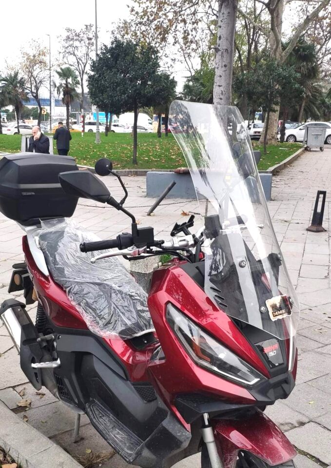MOTOCAM Apache Ventro 150 Ön Cam 2023-2025 Model 75cm Şeffaf Renkli 4mm