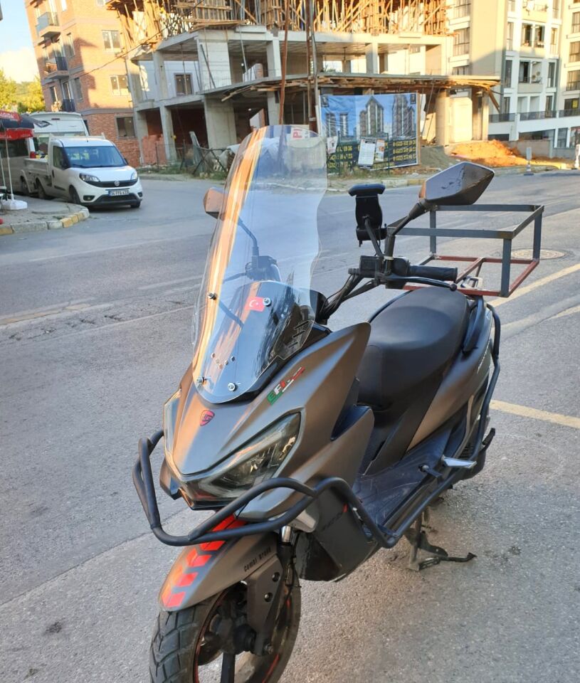 MOTOCAM RKS Newlight 125 Ön Cam 2021-2022 Model 65cm Şeffaf Renkli 4mm PRO MODELE UYMAZ