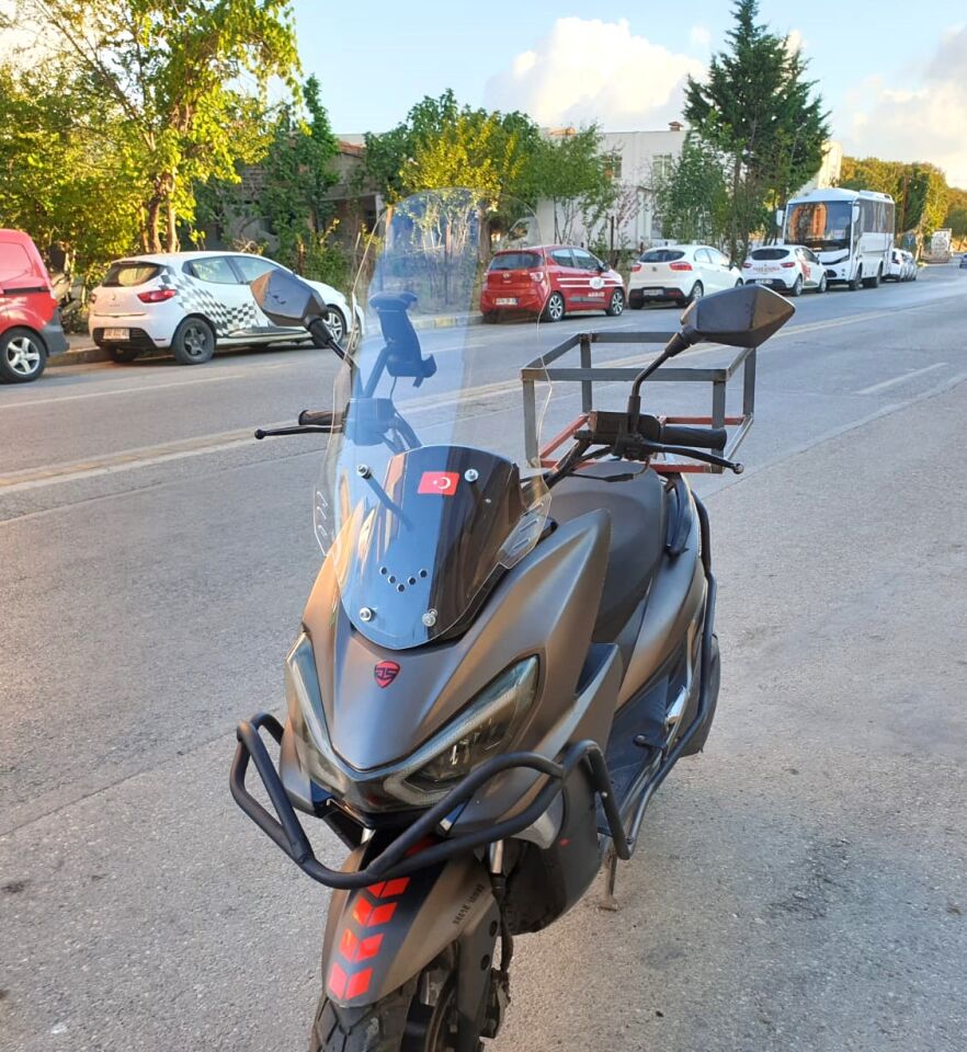 MOTOCAM RKS Newlight 125 Ön Cam 2021-2022 Model 65cm Şeffaf Renkli 4mm PRO MODELE UYMAZ