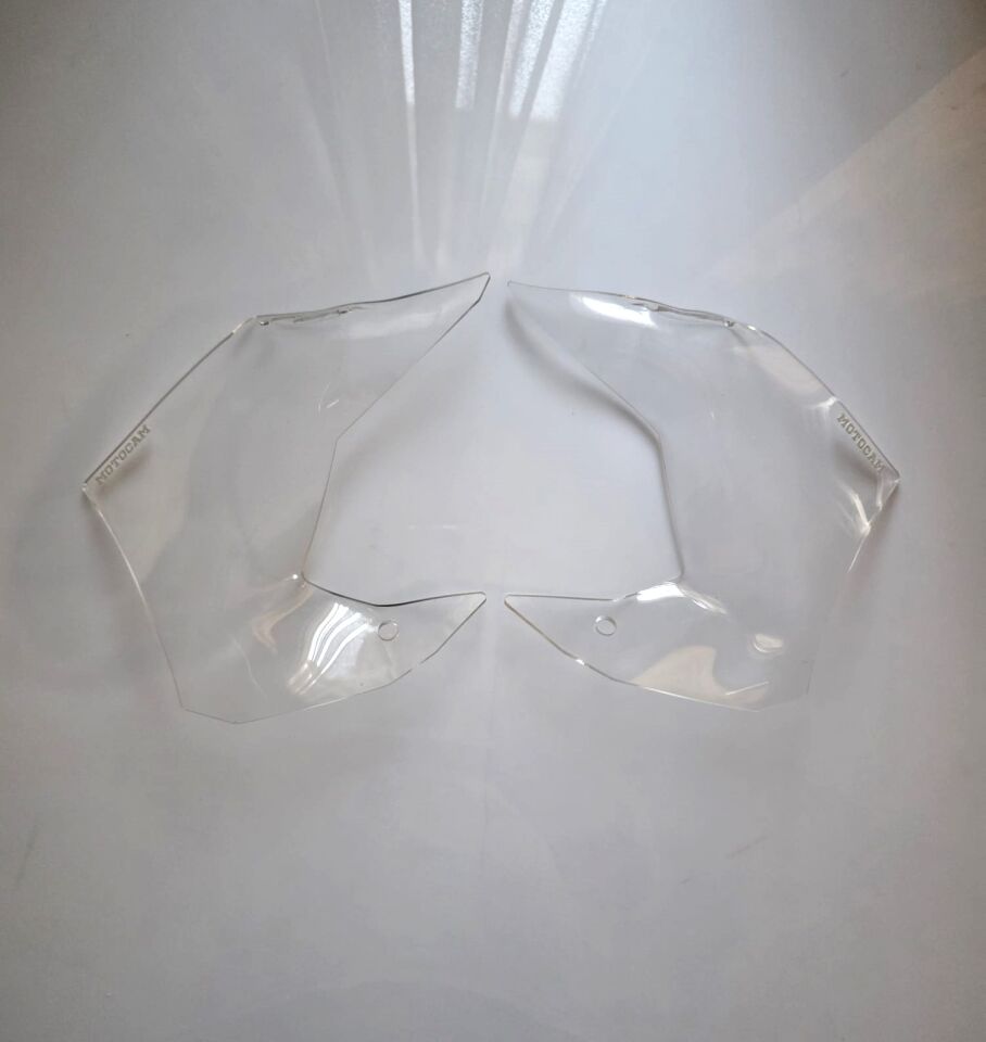 MOTOCAM QJ SRT 800 Yan deflektör Böbreklik Şeffaf Renkli 4mm