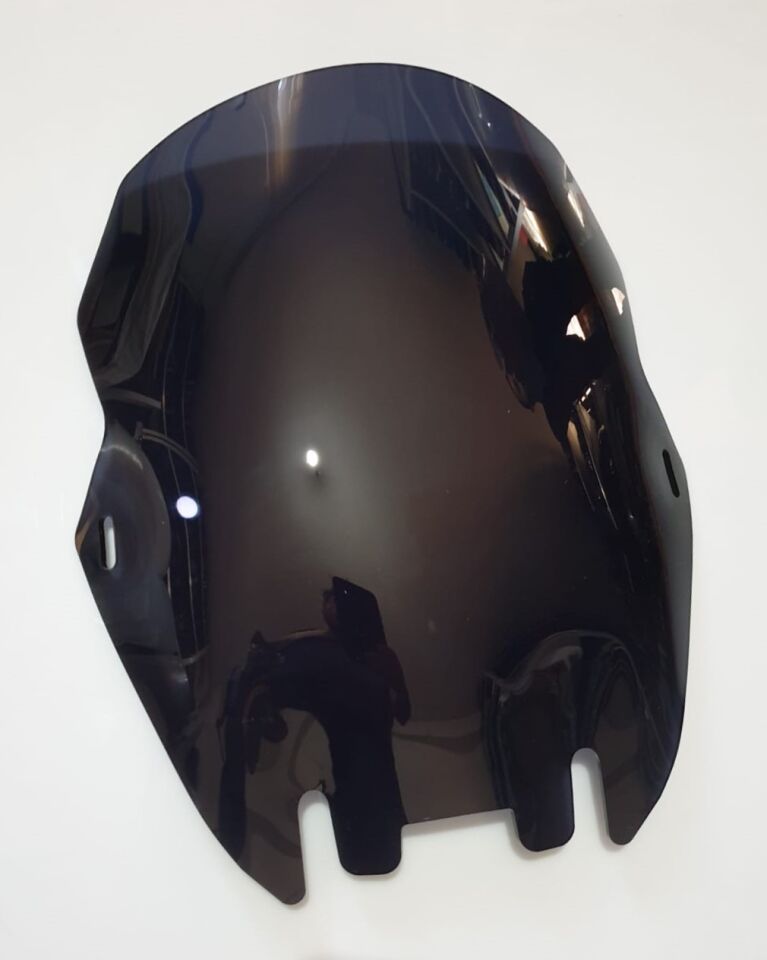 MOTOCAM Aprilia Mana 850 GT Ön Cam 2007-2016 Model 43cm Siyah Renkli 4mm