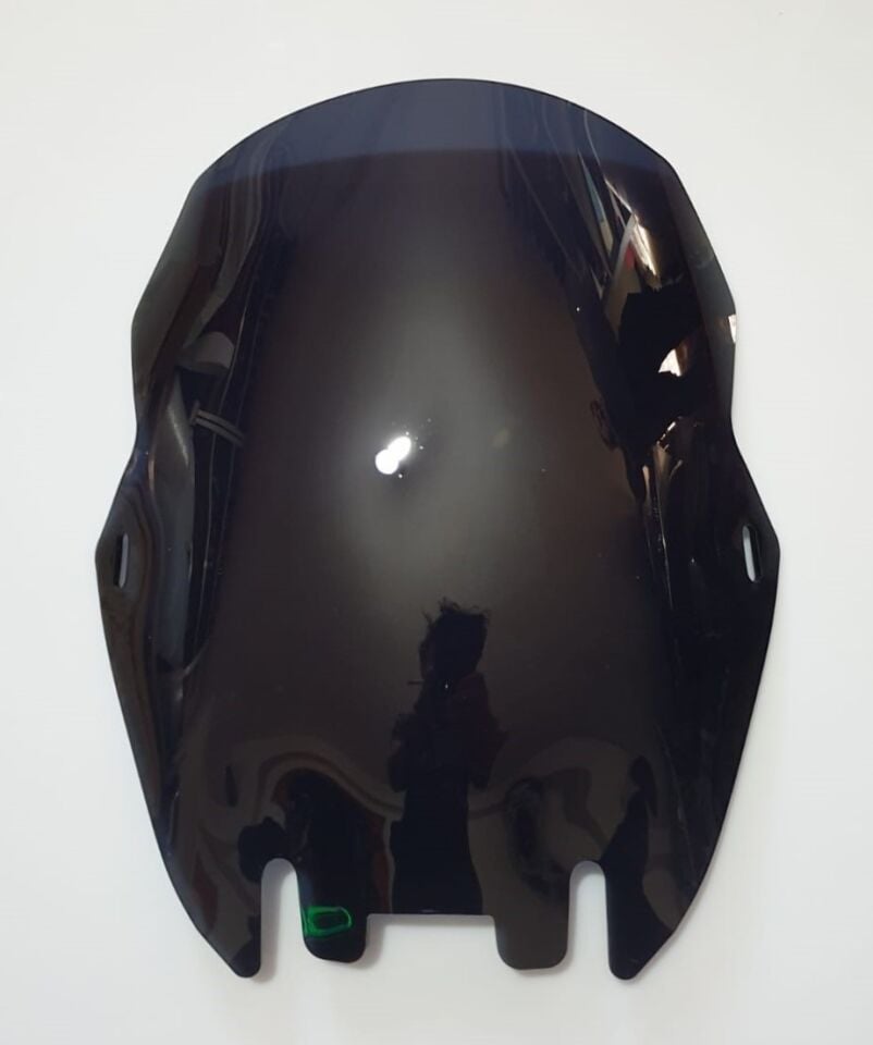 MOTOCAM Aprilia Mana 850 GT Ön Cam 2007-2016 Model 43cm Siyah Renkli 4mm