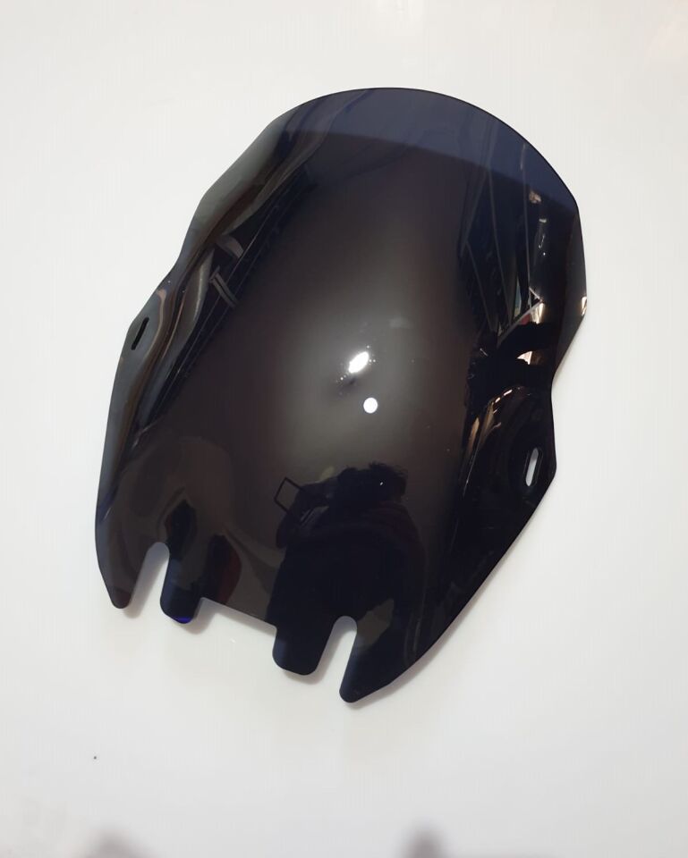 MOTOCAM Aprilia Mana 850 GT Ön Cam 2007-2016 Model 43cm Siyah Renkli 4mm