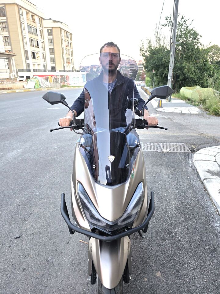 MOTOCAM RKS Newlight PRO Ön Cam 2023-2026 Model 75cm Füme Renkli 4mm UZUN BOYLU