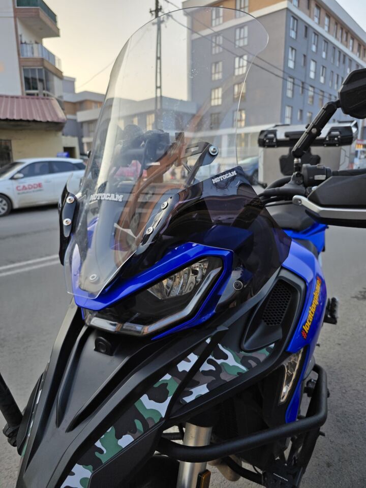 MOTOCAM QJ SRT 900 Yan deflektör Böbreklik Siyah Renkli 4mm