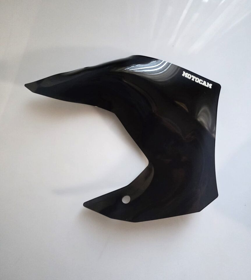 MOTOCAM QJ SRT 900 Yan deflektör Böbreklik Siyah Renkli 4mm