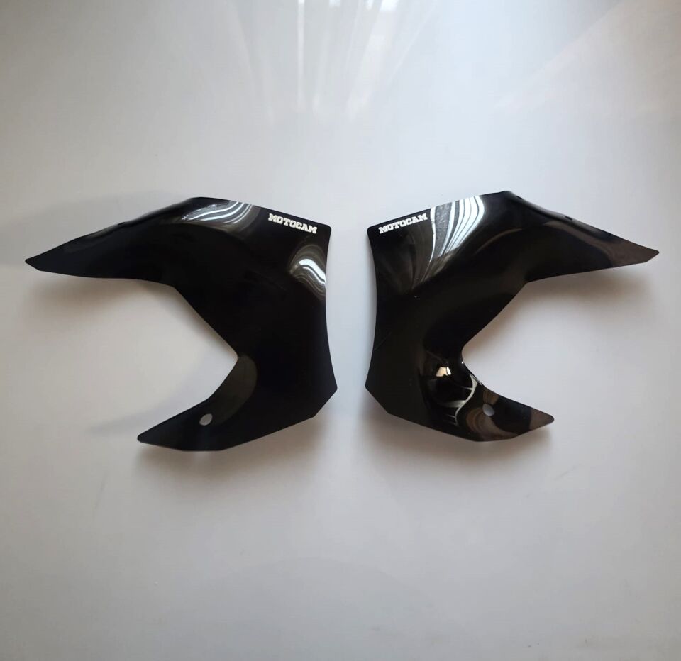 MOTOCAM QJ SRT 900 Yan deflektör Böbreklik Siyah Renkli 4mm