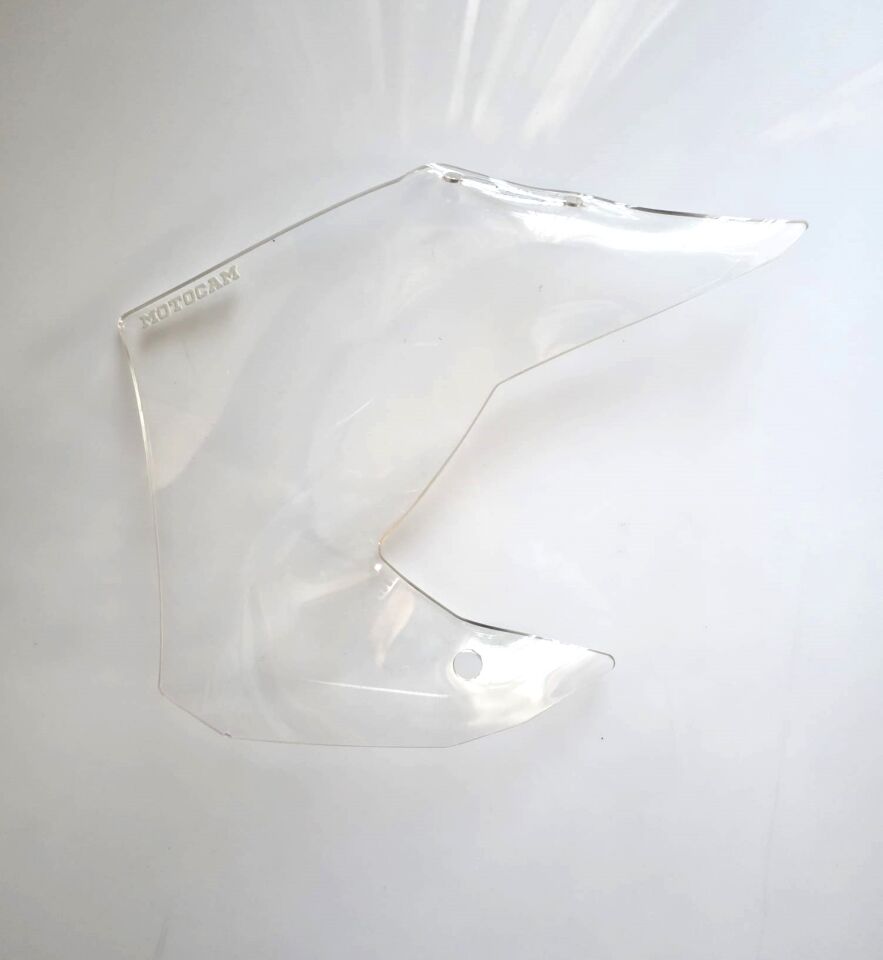 MOTOCAM QJ SRT 900 Yan deflektör Böbreklik Şeffaf Renkli 4mm
