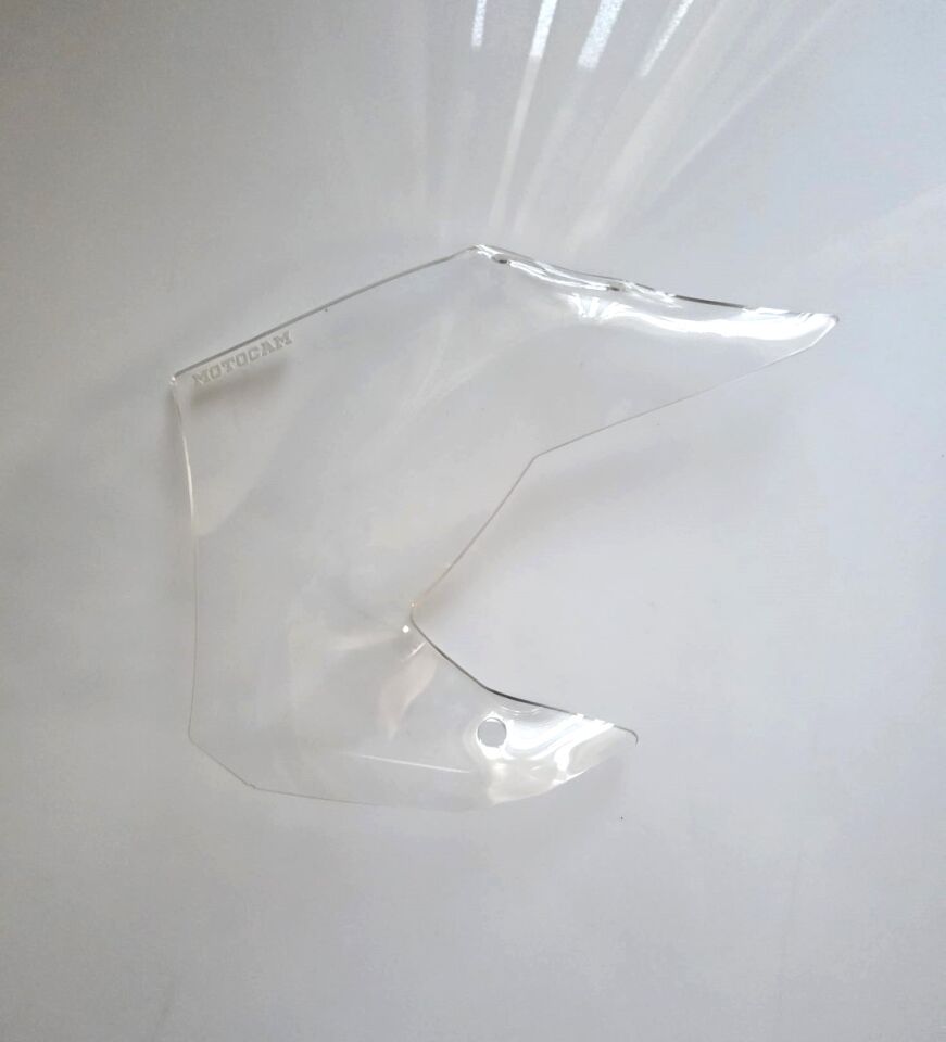 MOTOCAM QJ SRT 900 Yan deflektör Böbreklik Şeffaf Renkli 4mm