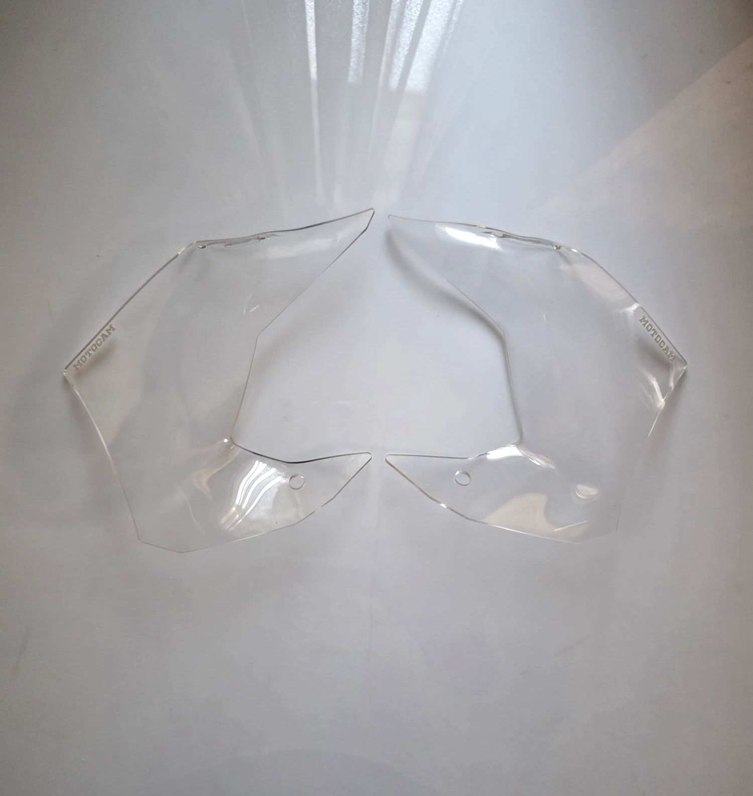 MOTOCAM QJ SRT 900 Yan deflektör Böbreklik Şeffaf Renkli 4mm