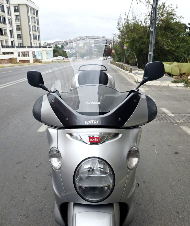 MOTOCAM Aprilia Scarabeo 500 Ön Cam 49cm 2003-2008 Model Şeffaf Renkli 4mm