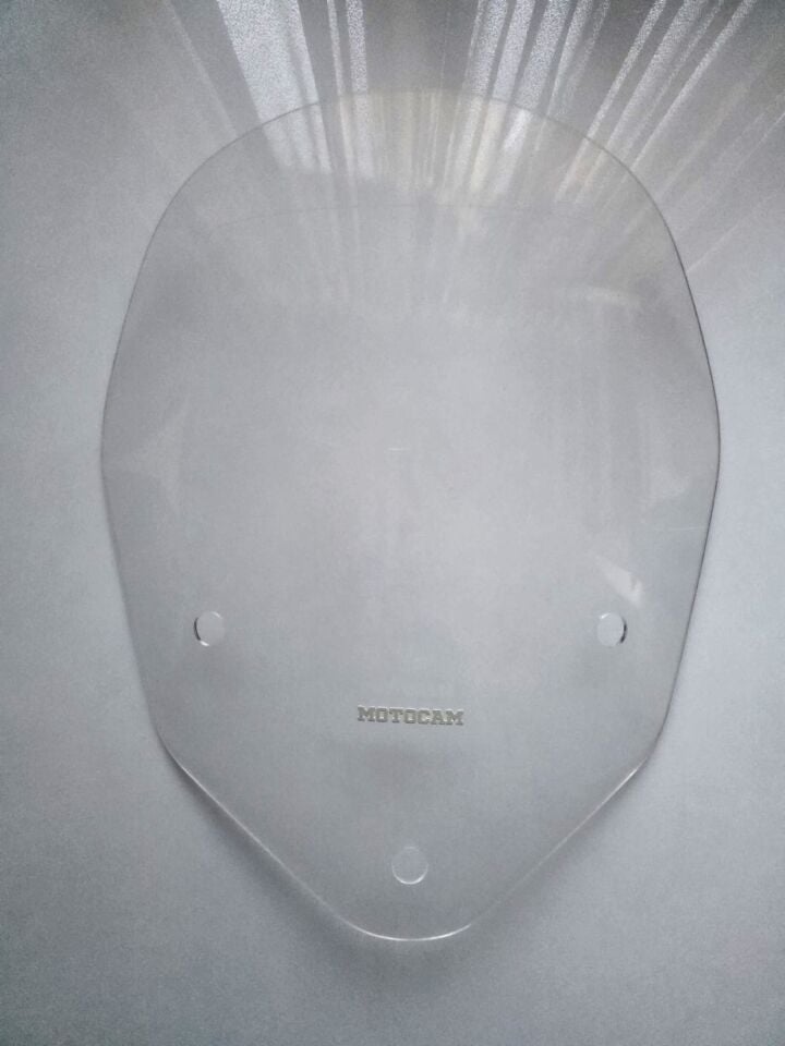 MOTOCAM Aprilia SR Max 125 Ön Cam 2007-2015 Model 58cm Şeffaf Renkli 4mm