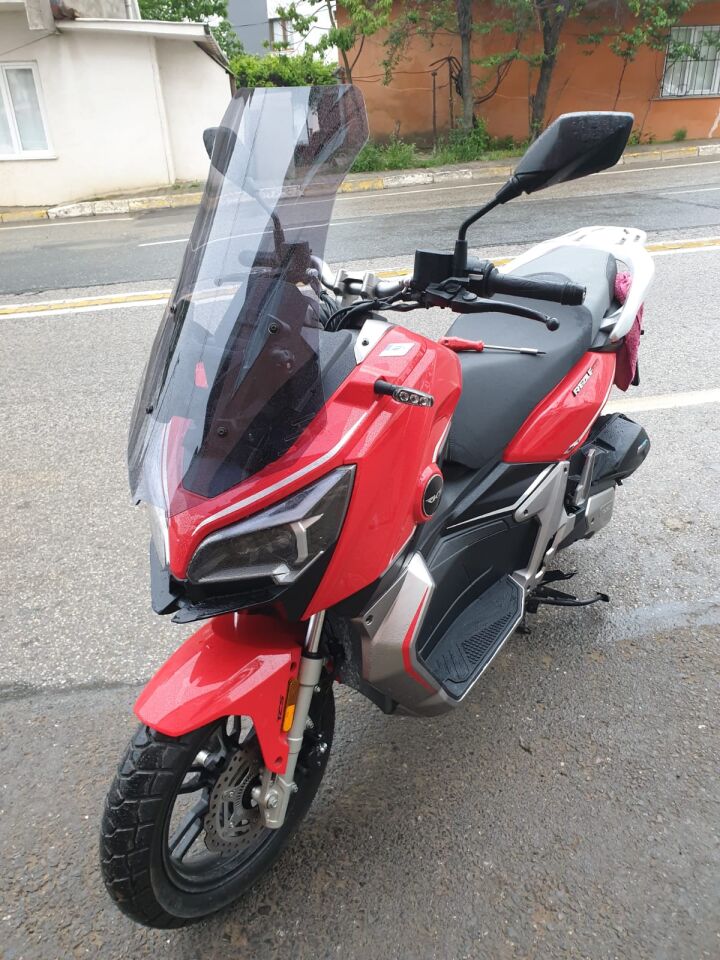 MOTOCAM RKS Reale 125 Ön Cam 2023-2026 Model 75cm Füme Renkli 4mm UZUN